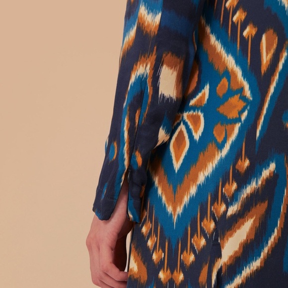 Farm Rio Blue Pineapple Ikat Maxi Dress - Picture 10 of 10